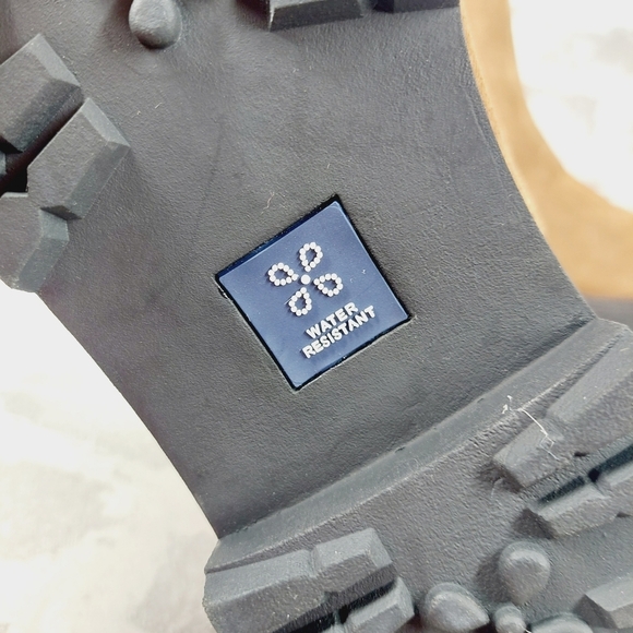 New Caslon Miller Brown Suede Pull On Water Resistant Lug Chelsea Bootie T78 - Picture 8 of 11